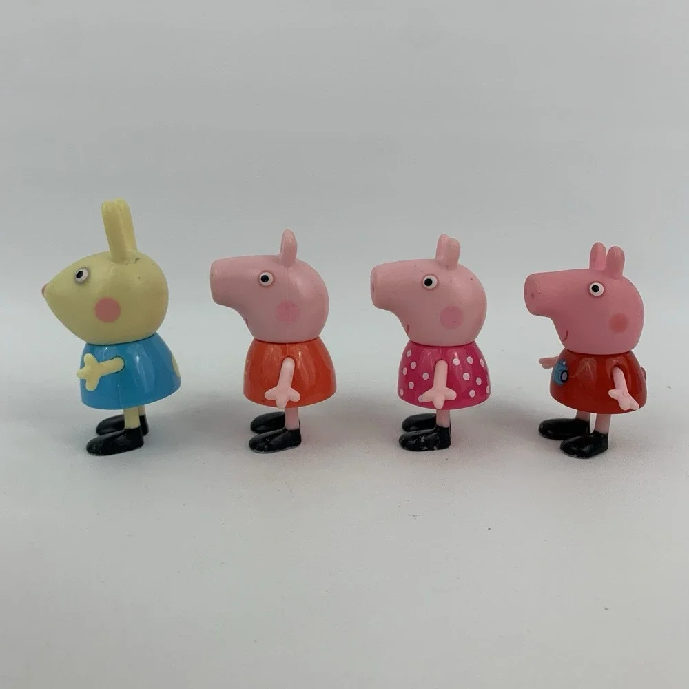 Peppa Pigs Outside Fun Playground Playset Swing Set See Saw 4 Figures